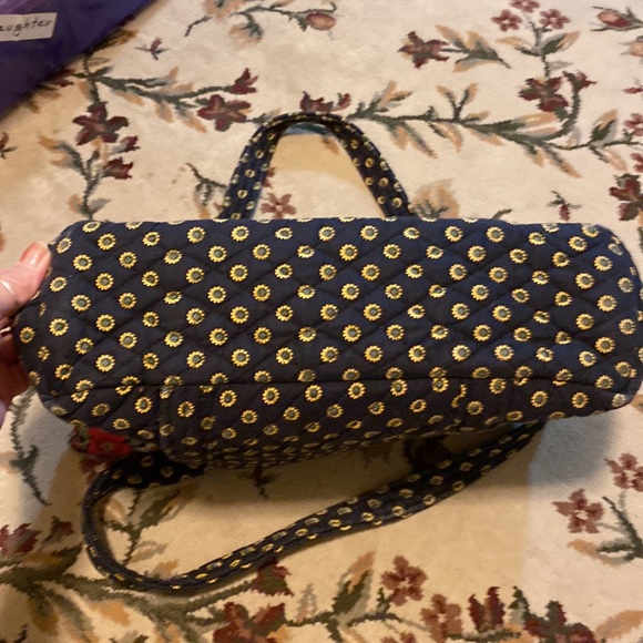 Vintage Vera Bradley black floral sunflower 🌻 purse - Picture 8 of 11